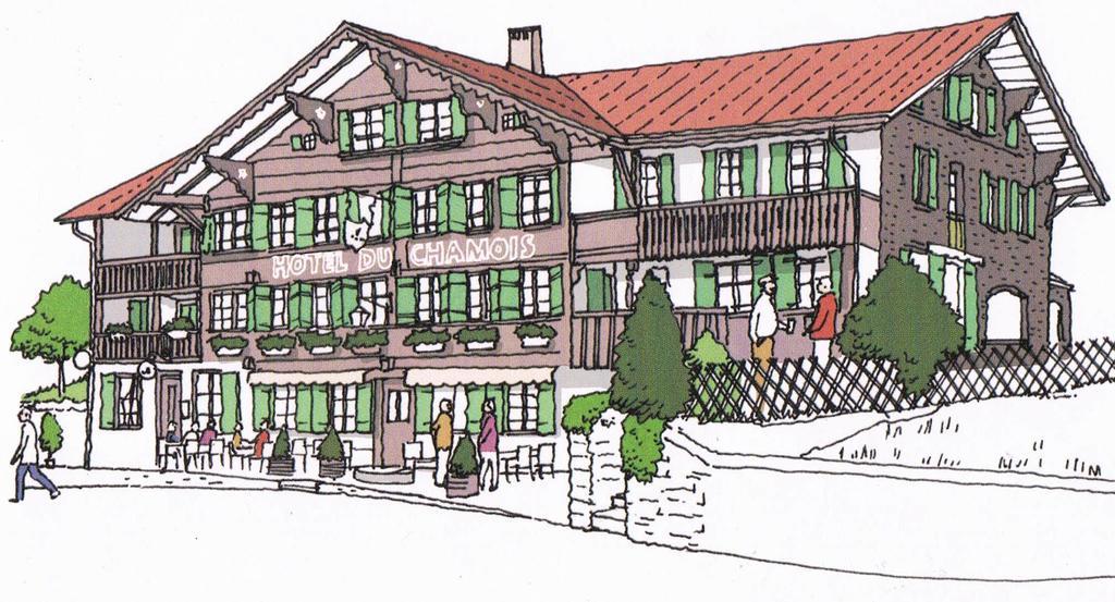 Hotel Du Chamois L'Etivaz ภายนอก รูปภาพ